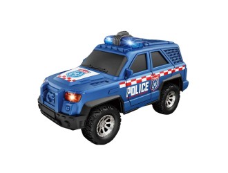 Masina politie albastra jeep, cu sunete si lumini, 1:20, jstoys, ZJA364038