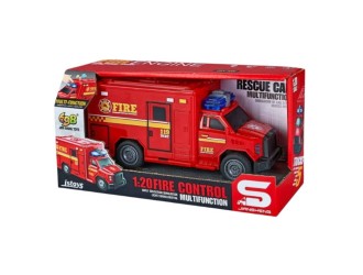 Camion Pompieri cu frictiune, sunete si lumini, 1:20, jstoys, ZJA363888