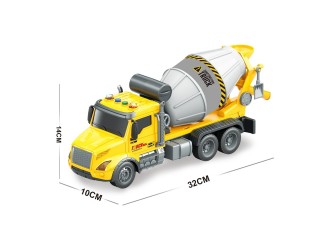 Camion betoniera galbena cu frictiune, sunete si lumini, 1:14, jstoys, ZJA363777