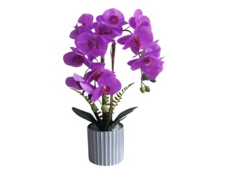 Orhidee artificiala mov in ghiveci 48 cm, ZJA361822