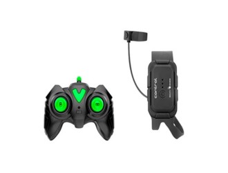 Masina Stunt cu RC si senzor de mana, sunete, lumini, rotatie 360, acumul. 3.7V, verde, ZJA355671