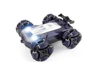 Masina Drift Stunt cu RC, sunete, lumini, efect fum, control viteza, acumul., 3.7V, mov, ZJA355672