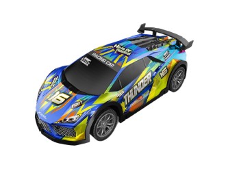 Masina Sport Car cu RC, corp luminos, acumul. 3.7V, albastru, ZJA355676
