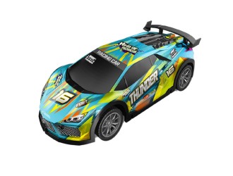 Masina Sport Car cu RC, corp luminos, acumul. 3.7V, turcoaz, ZJA355676