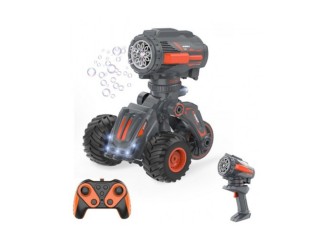 Masina Stunt cu RC, lansator baloane de sapun si lumini, acumul. 3.7V, oranj, ZJA342910