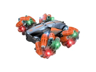 Masina Stunt Racing cu RC, sunete, lumini, rotatie 360, acumul. 3.7V, oranj, ZJA303682