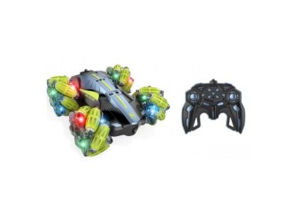 Masina Stunt Racing cu RC, sunete, lumini, rotatie 360, acumul. 3.7V, verde, ZJA303682