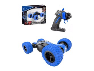 Masina Stunt cu RC, roti mari,rotatie 360, acumul. 3.7V, albastru, ZJA248511