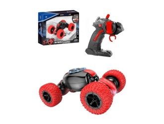 Masina Stunt cu RC, roti mari,rotatie 360, acumul. 3.7V, rosu, ZJA248511