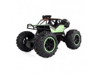 Masina Rover off Road metal cu RC, roti mari, lumini, acumul. 3.7V, verde, ZJA238496