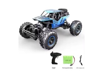 Masina Rover off Road cu RC, roti mari, lumini, acumul. 3.7V, albastru, ZJA133483