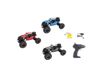 Masina Rover off Road cu RC, roti mari, lumini, acumul. 3.7V, gri, ZJA133483
