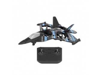 Avion-Drona cu RC, functii viteza, aterizare, rotatie 360, acumul. 3.7V, albastru, ZJA347451