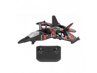 Avion-Drona cu RC, functii viteza, aterizare, rotatie 360, acumul. 3.7V, rosu, ZJA347451