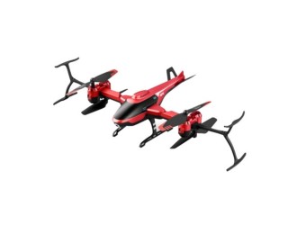 Drona-Elicopter cu RC, senzor, functii viteza, aterizare, rotatie 360, acumul. 3.7V, rosu, ZJA324118
