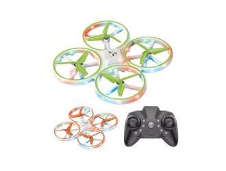 Drona Swift cu RC, senzor, lumini, diverse functii de viteza, aterizare, rotatie 360, acumul. 3.7V, oranj, ZJA312945