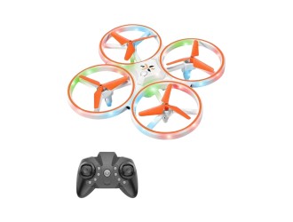 Drona Swift cu RC, senzor, lumini, diverse functii de viteza, aterizare, rotatie 360, acumul. 3.7V, oranj, ZJA312945