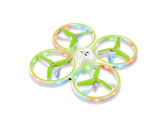 Drona Swift cu RC, senzor, lumini, diverse functii de viteza, aterizare, rotatie 360, acumul. 3.7V, verde, ZJA312945