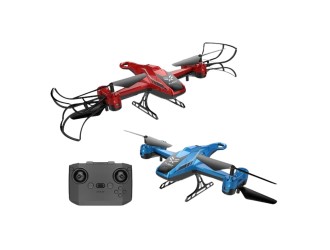 Drona cu RC, senzor, diverse functii de viteza, lent, rapid, aterizare, rotatie 360, acumulator, albastru, ZJA362010
