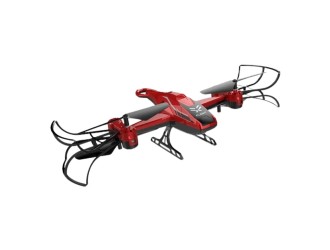 Drona cu RC, senzor, diverse functii de viteza, lent, rapid, aterizare, rotatie 360, acumulator, rosu, ZJA362010