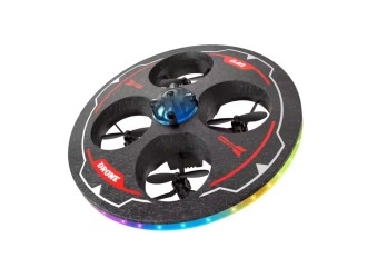 Drona UFO cu RC, senzor, diverse functii de viteza, lent, rapid, aterizare, rotatie 360, acumulator, rosu, ZJA362013