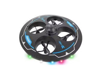 Drona UFO cu RC, senzor, diverse functii de viteza, lent, rapid, aterizare, rotatie 360, acumulator, albastru, ZJA362013