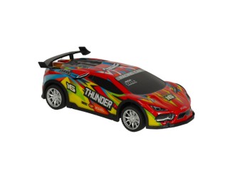 Masina Drift Racing Car cu RC, corp luminos, roti rezerva, acumul. 3.7V, rosu, ZJA362018