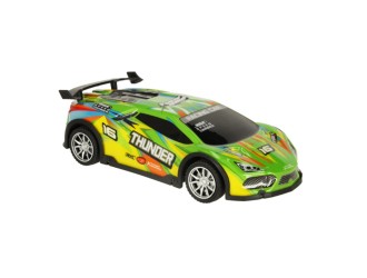 Masina Drift Racing Car cu RC, corp luminos, roti rezerva, acumul. 3.7V, verde, ZJA362018