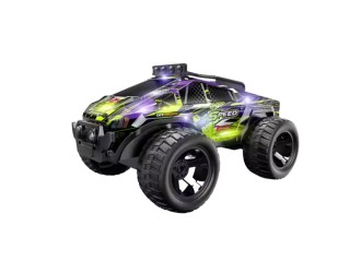 Masina Cross Country cu RC, corp luminos, functia try me, acumulator, mov, ZJA362020