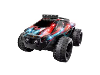 Masina Cross Country cu RC, corp luminos, functia try me, acumulator, albastru, ZJA362020