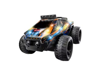 Masina Cross Country cu RC, corp luminos, functia try me, acumulator, oranj, ZJA362020