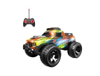 Masina Cross Country cu RC, corp luminos, functia try me, acumulator, rosu, ZJA362021