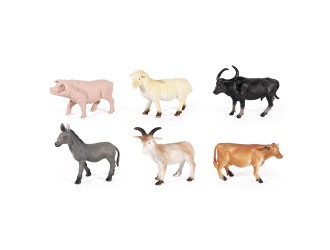 Set 6 figurine Animale Domestice 20 cm, ZJA353064