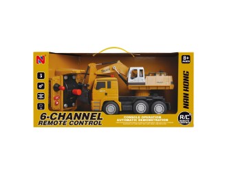 Camion Excavator cu telecomanda sunete si lumini, ZJA355764