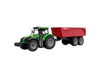 Tractor cu remorca, sunete si lumini, frictiune, diverse culori, ZJA181293