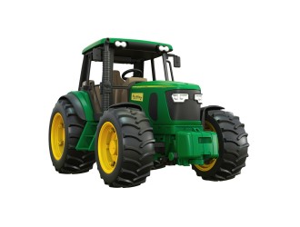 Tractor verde cu sunete si lumini, frictiune, ZJA331119