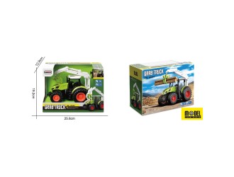 Tractor verde cu telecomanda 2.4G scara 1:24, cu dispozitiv de apucare si lumini, ZJA363012