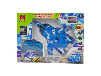 Tanc-Avion transformer cu telecomanda, sunete si lumini, ZJA355715