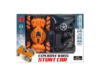 Masina cu telecomanda si lumini 4-drive Stunt Explosive Wheel Car, ZJA355750