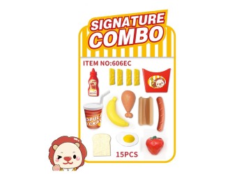 Set de joaca Platou cu Fast Food 15 el., ZJA323767