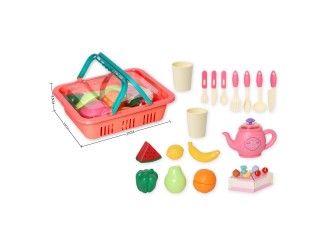 Set de joaca Cos cu fructe, vesela si ustensile, ZJA323777
