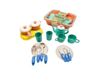 Set de joaca Cos cu vesela si set de ceai 21 el., ZJA323761