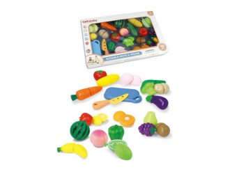 Set de joaca cu fructe si legume de taiat 40 el., ZJA323764