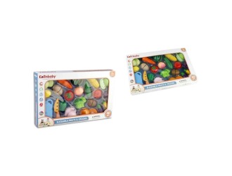 Set de joaca cu fructe si legume de taiat 40 el., ZJA323764