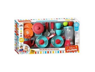 Set de joaca Bucatarie cu aparate, vase si ustensile de jucarie, ZJA315721