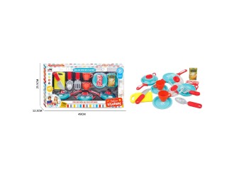 Set de joaca Bucatarie cu ustensile , vesela si vase, ZJA324162