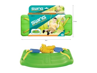 Leagan de gradina din plastic, pentru copii, verde, ZJA289294