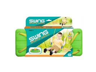 Leagan de gradina din plastic, pentru copii, verde, ZJA289294