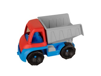 Camion cu remorca rosu-gri-albastru, jucarie de plaja (biodegradabil), ZJA354348