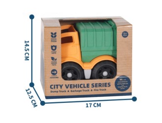 Camion basculanta galben-verde, jucarie de plaja (biodegradabil), ZJA275097
